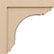 Ekena Millwork 5"W x 20"D x 20"H Thin Warren Rough Cedar Woodgrain TimberThane Corbel, Primed Tan CORUR05X20X20WARRCPR - alternate 4